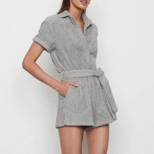 Atoir Textured Gray terry romper